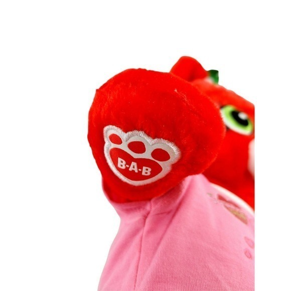 2017 Build A Bear Shopkins Plush‎ Strawberry Kiss Teddy Bear Stuffed Animal 17 - Picture 3 of 11